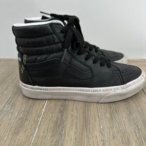 Vans SK8 Hi You‎ Are Divine Black High Top Sneakers Womens Size 5 Youth 3.5